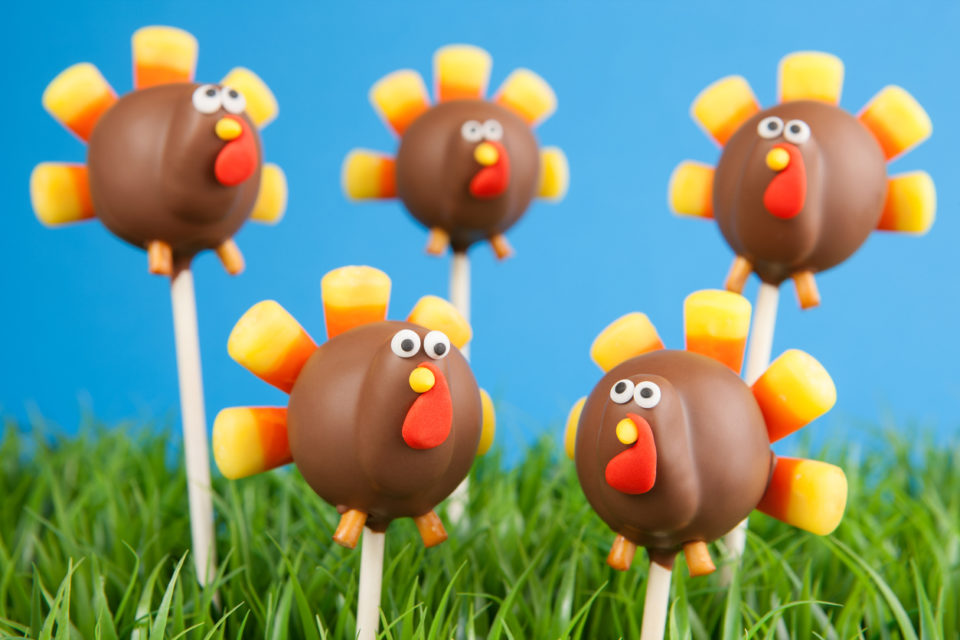 Turkey cake pops