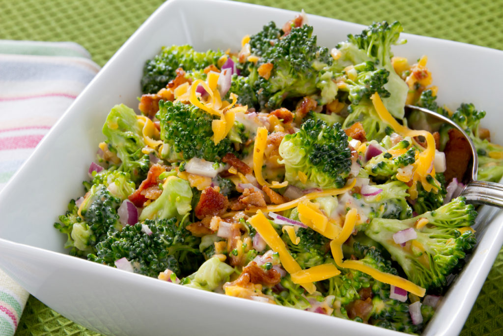 Broccoli Salad with Cheese and Bacon